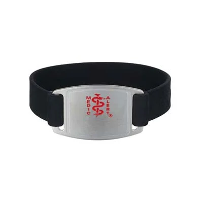 Photo of a Sport Silicone Medical ID Bracelet