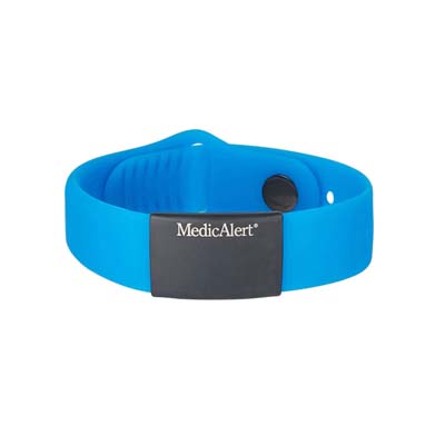 Image for Performance Silicone Midnight Medical ID Bracelet