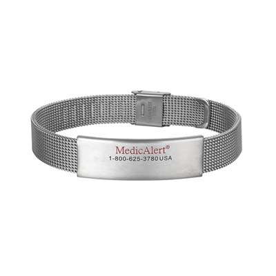 Image for Mesh Chain Medical ID Bracelet Stainless Steel