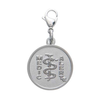 Sterling Silver Medical Alert Jewelry Pendant Charm Necklace: 16464016146483