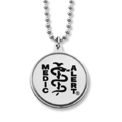 Image for Classic Ball Chain Medical ID Necklace