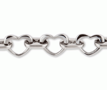 Classic Embossed Sweetheart Medical ID Bracelet Stainless Steel with logo
