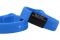 Performance silicone Medical ID bracelet with a blue band and a black colored rectangular emblem