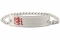 Standard MedicAlert ID Bracelet Stainless Steel with red logo