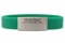 Green silicone medical ID bracelet with rectangle MedicAlert emblem