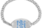 Classic Large Medical ID Bracelet  with Light Blue logo